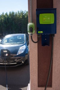 Charge at our electric car charging station.