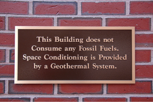 geothermal heat pump in building in Maine